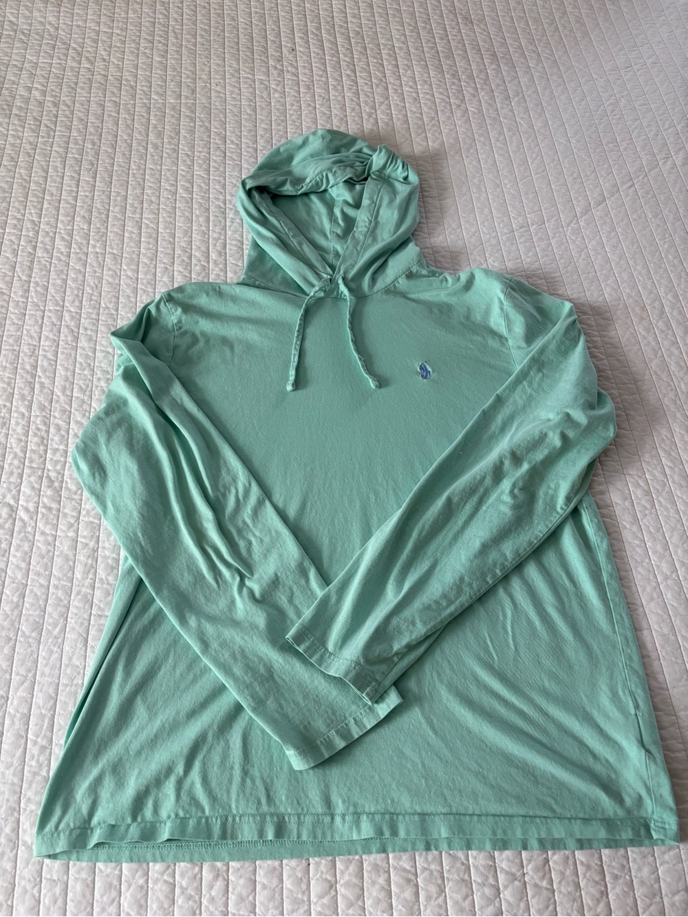 Polo by Ralph Lauren Mint Green Hooded Long Sleeve Tee